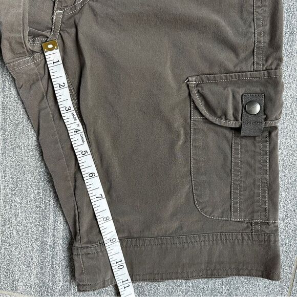 EUC Kuhl Free Range Long Shorts 11” inseam UPF 50 Cargo Pockets Brown Tan Size 2 - Picture 10 of 13